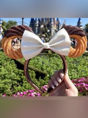 2023 Disney Parks Churro Chocolate Snacks Minnie Mickey Ear Ears Headband